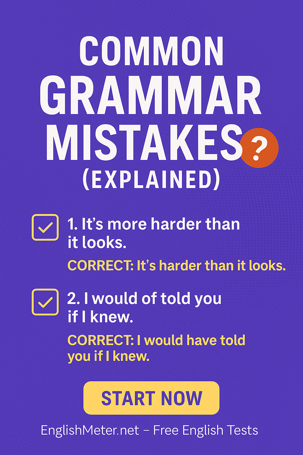 Daily Grammar Quiz – Improve Your English in 2 Minutes